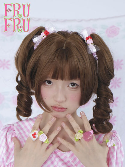 Traditional Rose Bow Hair Clip Tie【s0000017465】