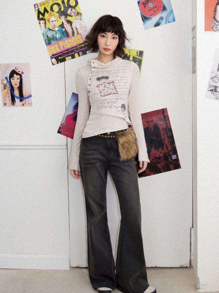 Slim micro flare pants【s0000012275】