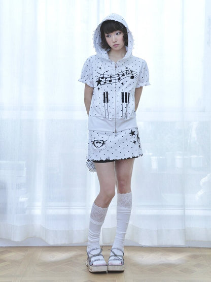 Embroidery Polka Dot Skirt Pants【s0000016548】