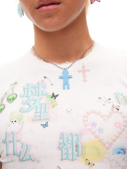 Rivet Humanoid Design Necklace【s0000016931】