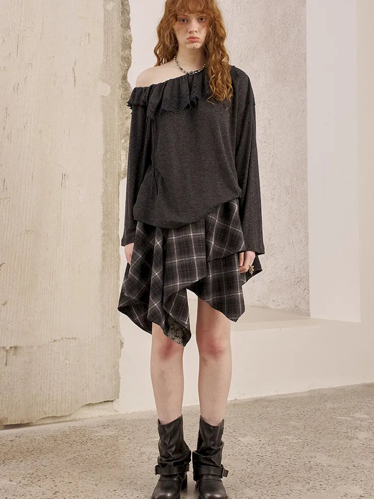 Lace Patchwork Skirt A-Line Mini Skirt【s0000014066】