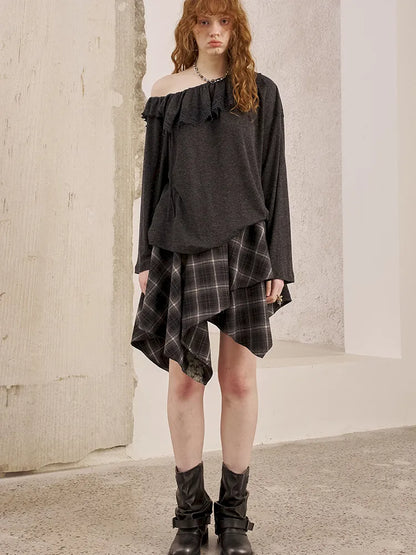 Lace Patchwork Skirt A-Line Mini Skirt【s0000014066】
