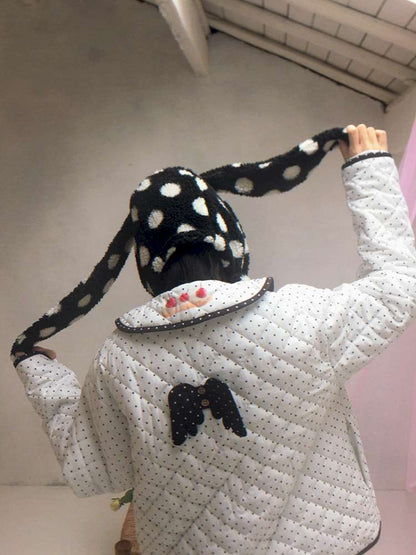 Notebook-Style Printed Cat Cotton Coat【s0000014527】