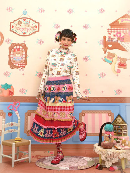 Cable Lace Collar Stretch Cotton【s0000015564】