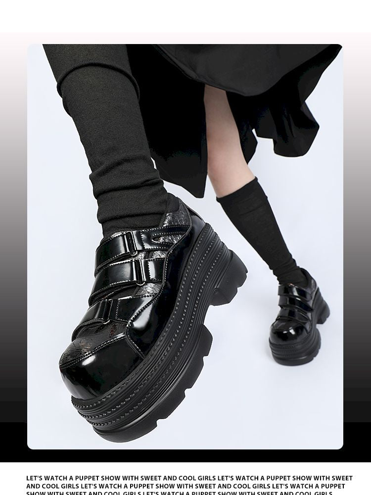 Gothic velcro thick bottom shoe【s0000013359】