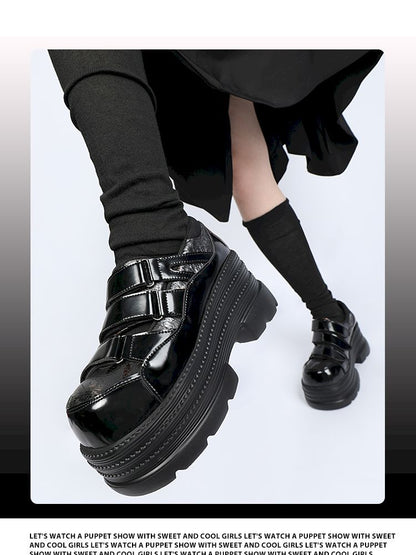 Gothic velcro thick bottom shoe【s0000013359】