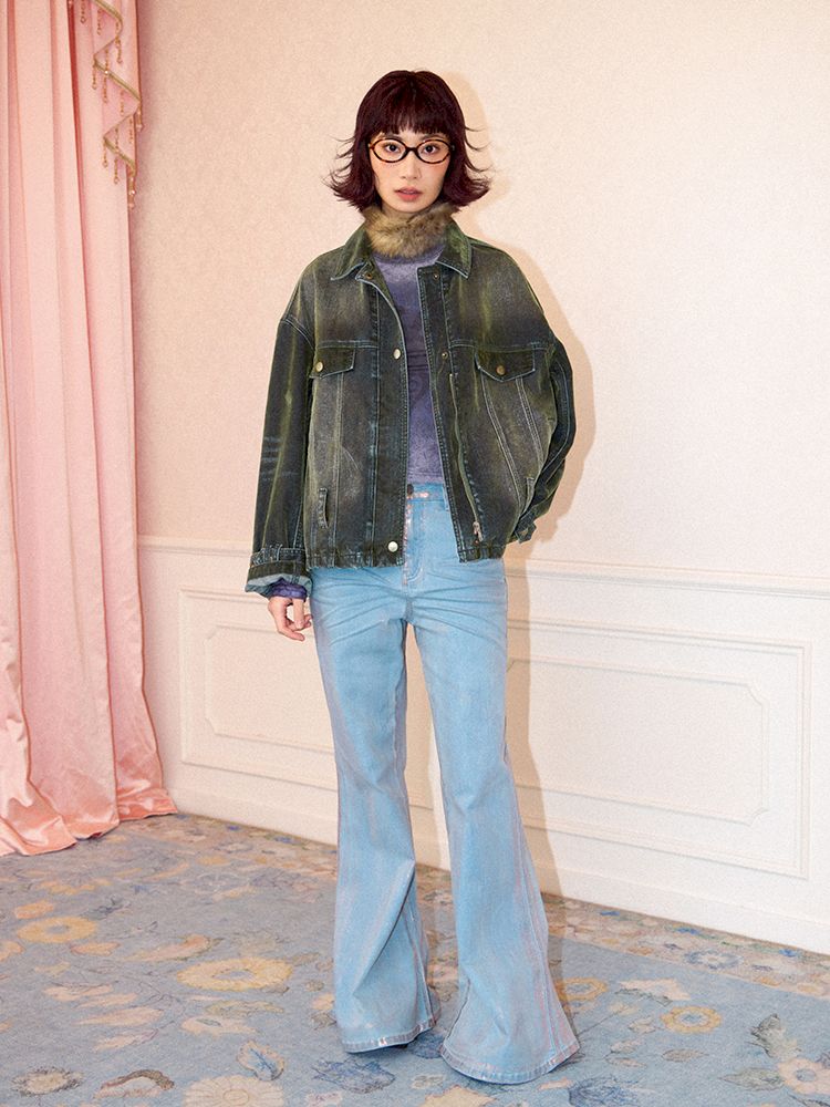 rayed Microblend Denim Trousers【s0000011639】