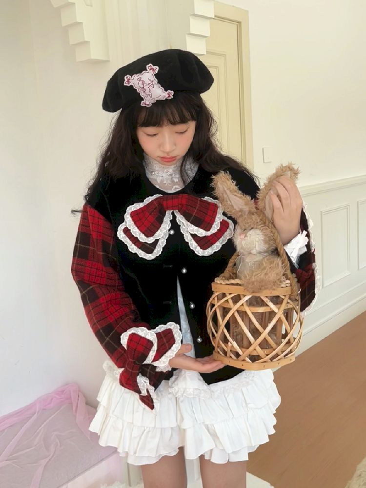 Velvet Bows Short Jacket【s0000011335】