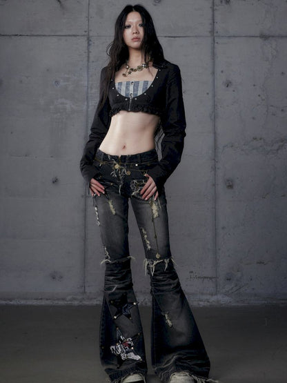 Short low collar long sleeve shirt【s0000013478】