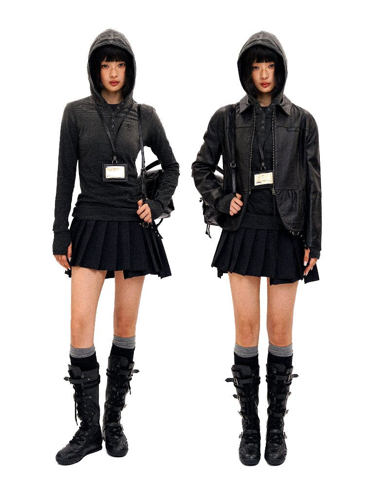 Irregular Star Studded Pleated Skirt【s0000016415】
