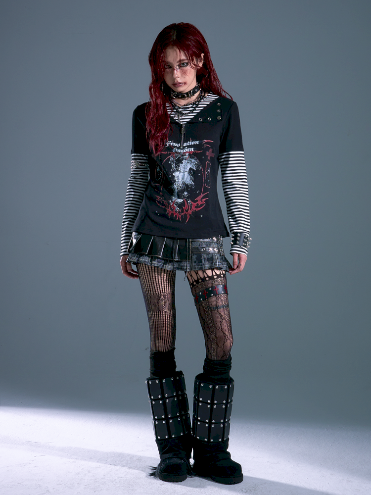 Casual Long-Sleeve T-Shirt【s0000013914】