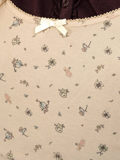 Hand Painted Floral Lace Dress【s0000017923】