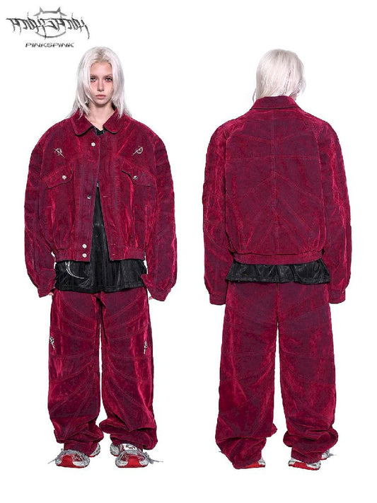 Y3K Velvet Denim Jacket【s0000011023】