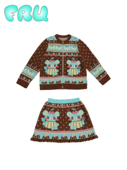 Chocolate Bear Sweater Knit Set【s0000014857】