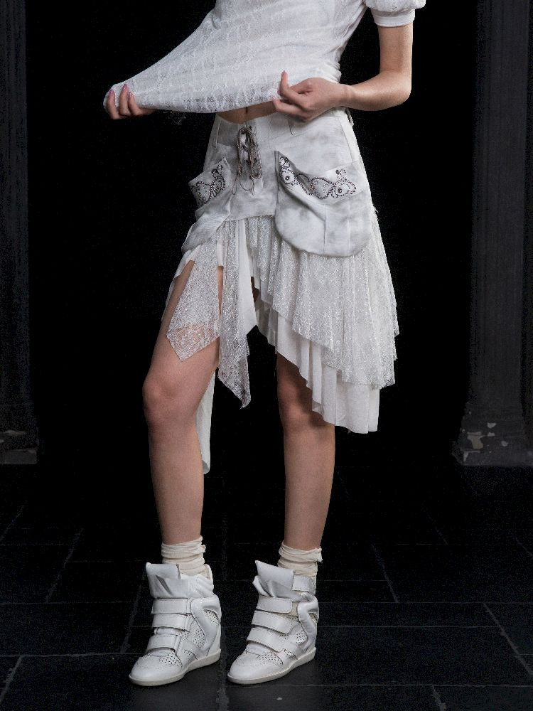 Lace Low Waist Half Skirt【s0000012313】