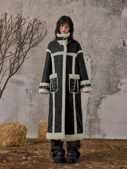 LONG LAMB WOOL FUR COAT [S0000010976]