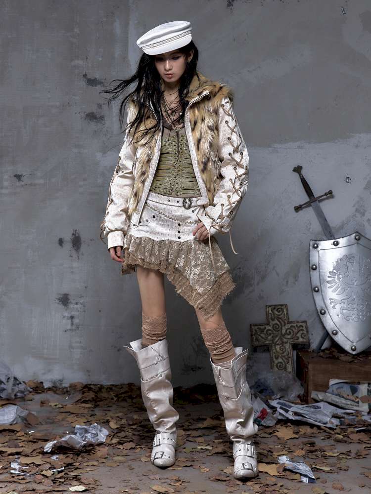 Heavy Work Irregular Piece Culottes【s0000014654】