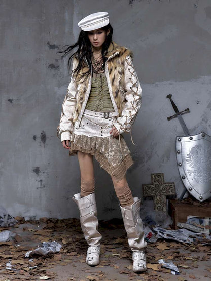 Heavy Work Irregular Piece Culottes【s0000014654】