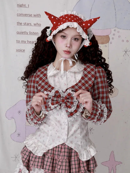 Girly Bow Long-Sleeve Jacket【s0000014104】