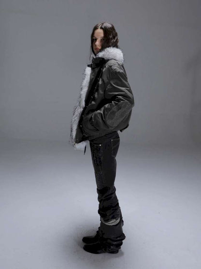 Loose Oversized Fur Collar Down Jacket【s0000014709】