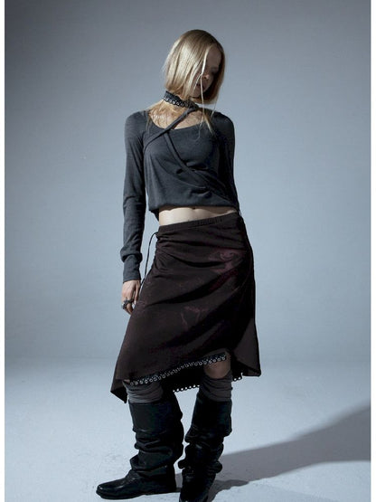 Long Sleeve Multi Bottom T-Shirt【s0000011276】