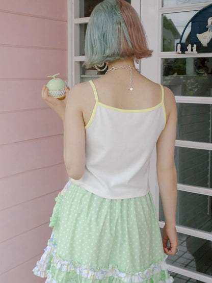 WHITE SWEET GIRL SMALL VEST CAMISOLE [S0000009088]