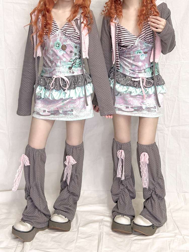 Striped Lace Up Vest Suspender【s0000015204】