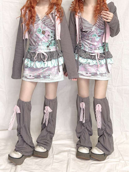 Striped Lace Up Vest Suspender【s0000015204】