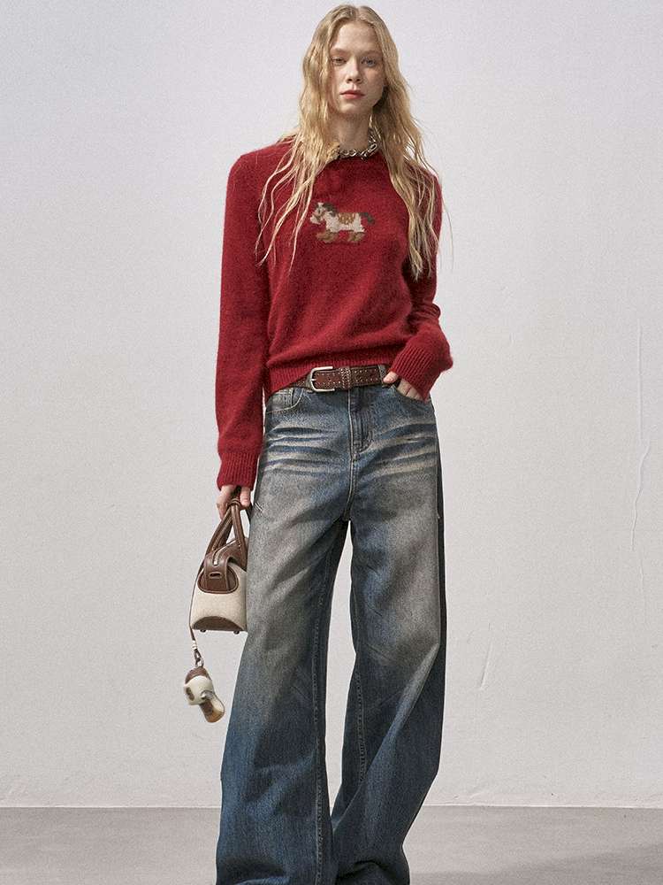 Cat Whisker Wide Leg Vintage Jeans【s0000015216】