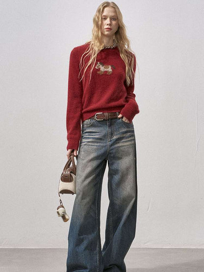 Cat Whisker Wide Leg Vintage Jeans【s0000015216】