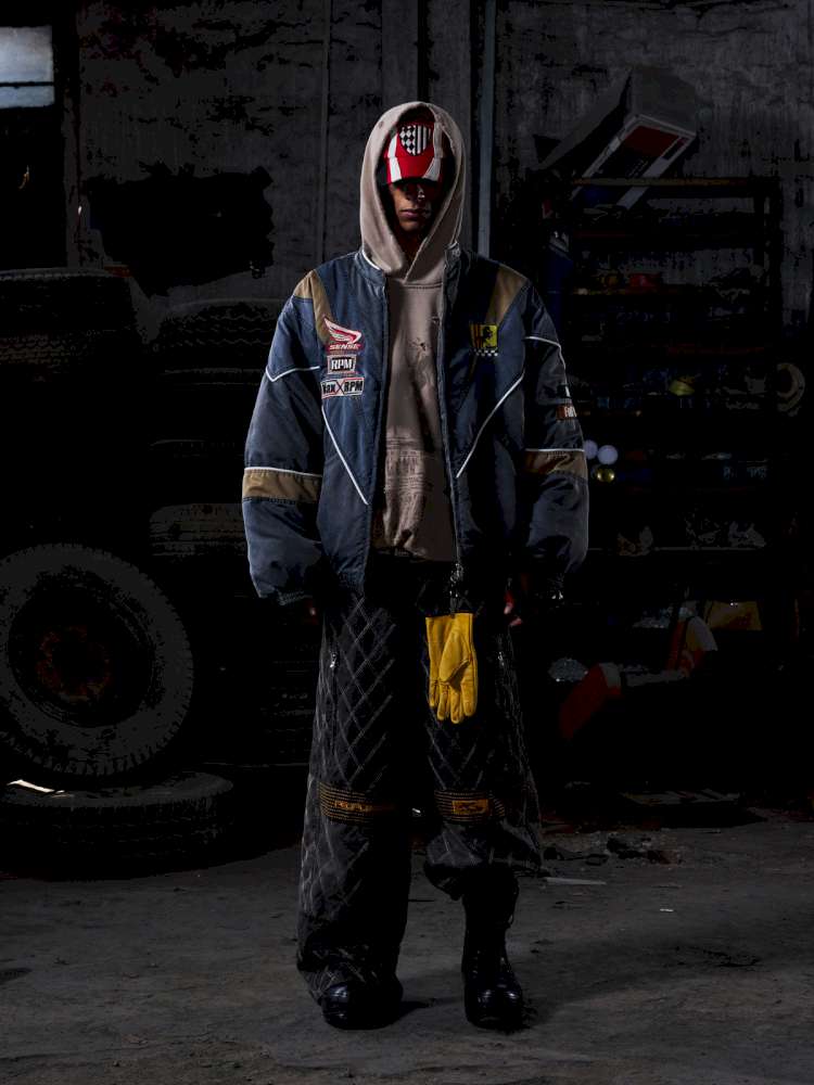 PU Distressed Diamond Cargo Pants【s0000015175】