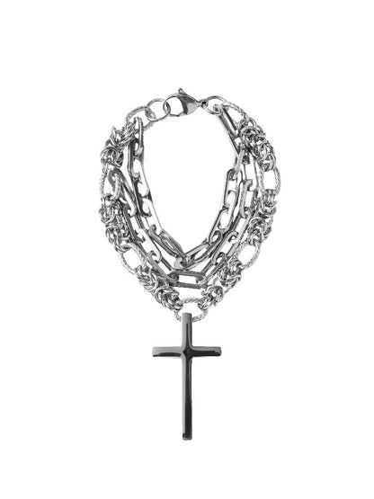 Handmade Heavy Niche Cross Bracelet【s0000018997】