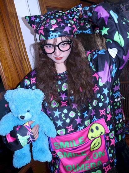 Subculture Print Niche Punk Style Retro Hat【s0000014629】