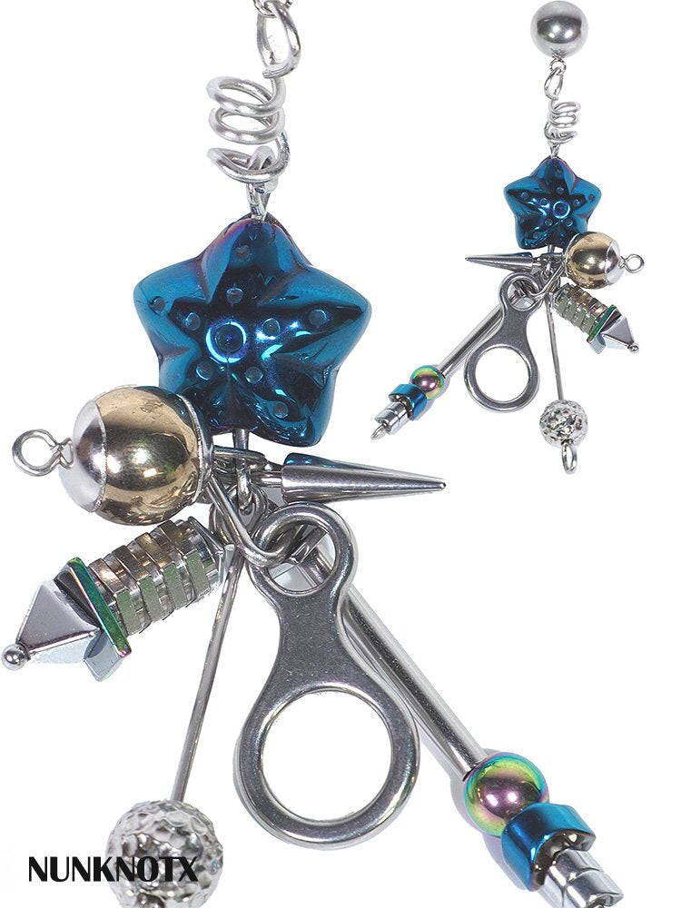 Handmade Punk Space Odyssey Earrings【s0000018877】