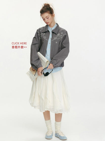 Night Dew Rose Chiffon Lace Skirt【s0000015667】
