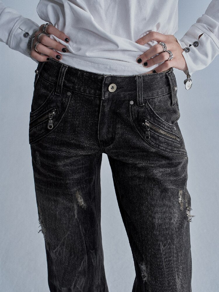 Multi Pocket Bamboo Joint Denim Pants【s0000018466】