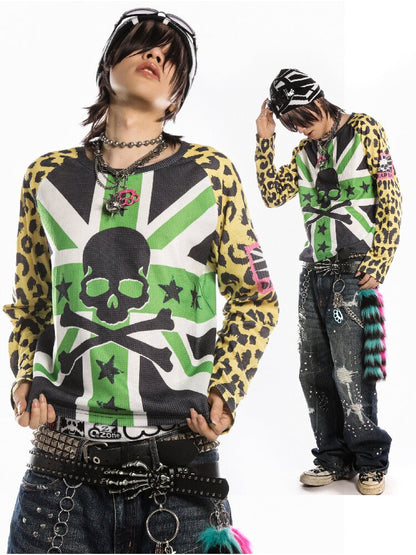 American Flag Skull Long Sleeve【s0000019127】