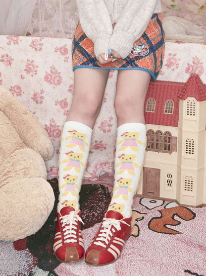 Bear Plush-Style Knit Socks【s0000014513】