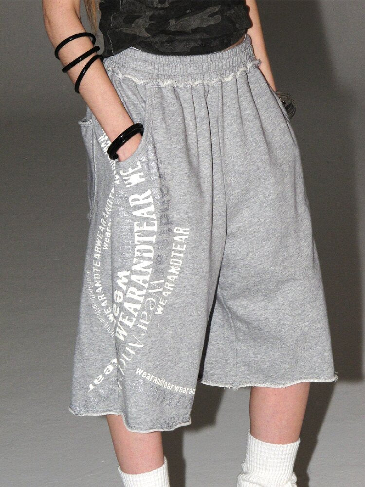 Silver Print Terry Sweatpants【s0000016632】