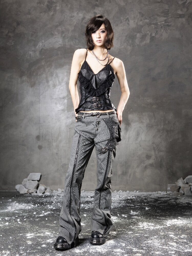 Splicing Fake Two Suspender Bandeau【s0000015953】