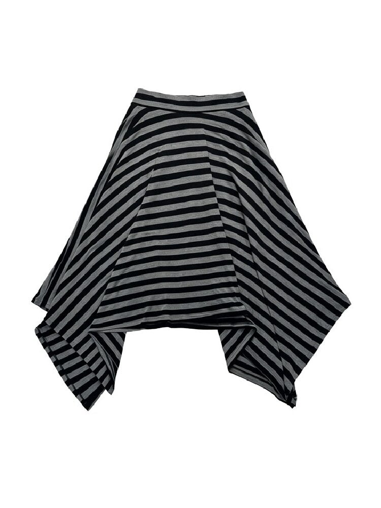 Striped Irregular Two Piece Skirt【s0000018176】
