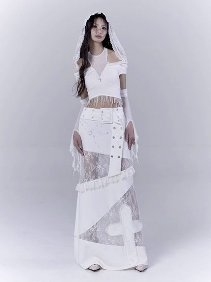 Low waist thin straight long skirt【s0000012381】
