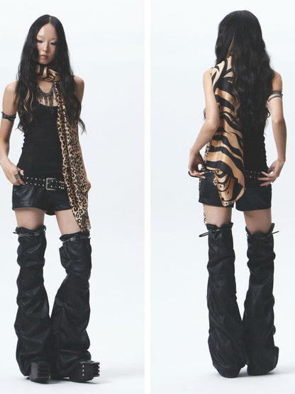 Soft Leather Short Leg Cover Set【s0000012688】