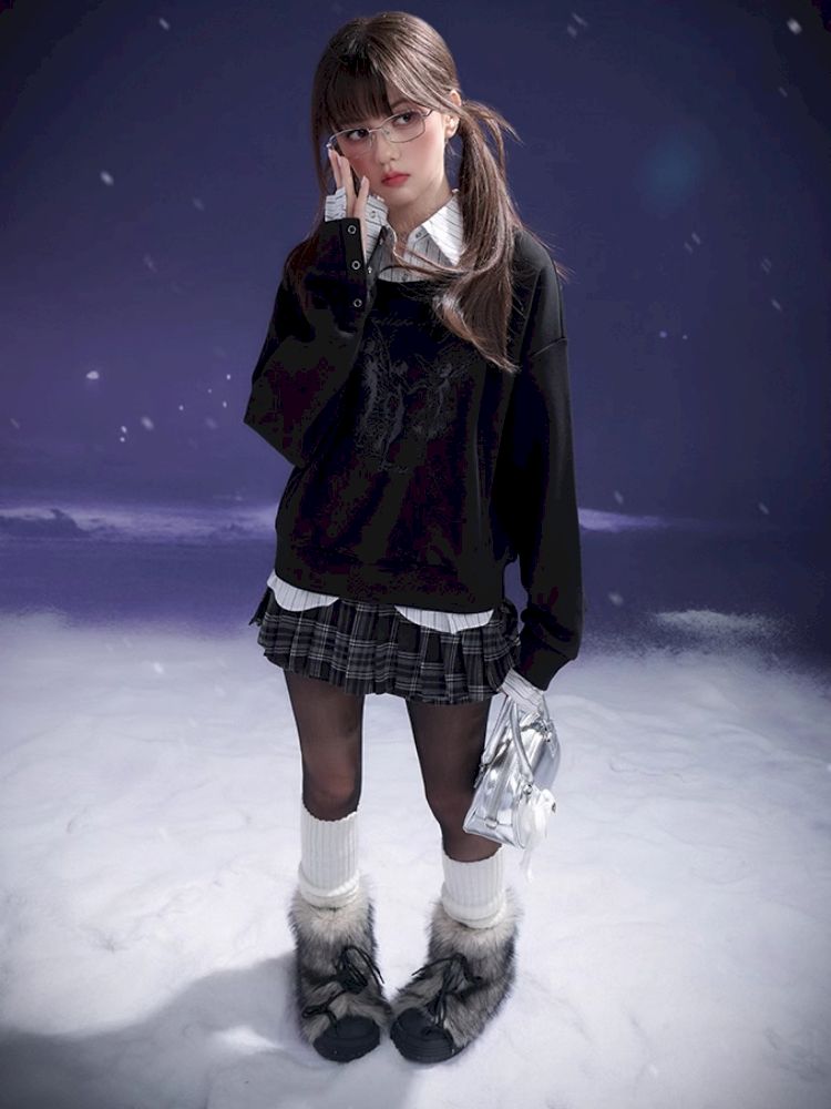 College Style Pullover【s0000011666】