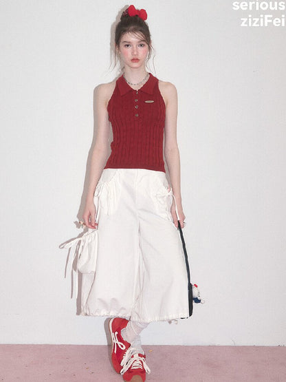 Multi-Pocket Wide-Leg Casual Pants【s0000017672】