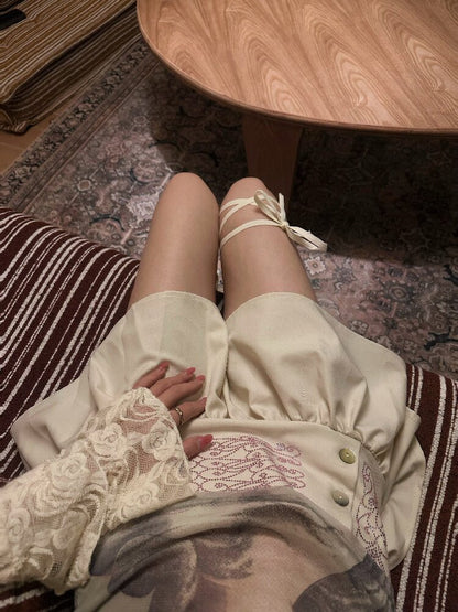 Vintage Pink Rhinestone Mini Skirt【s0000018289】