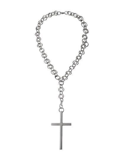 Silver Contract Heavy Cross Necklace【s0000018987】