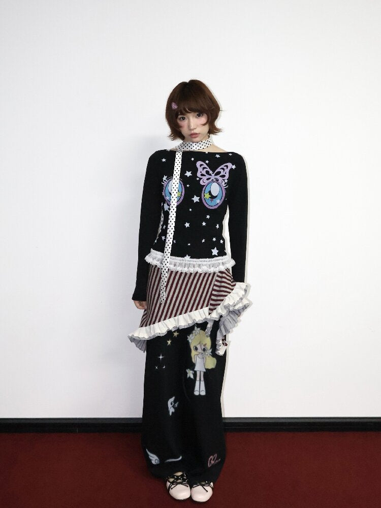 Knitted Lace Multi Wear Skirt【s0000018662】