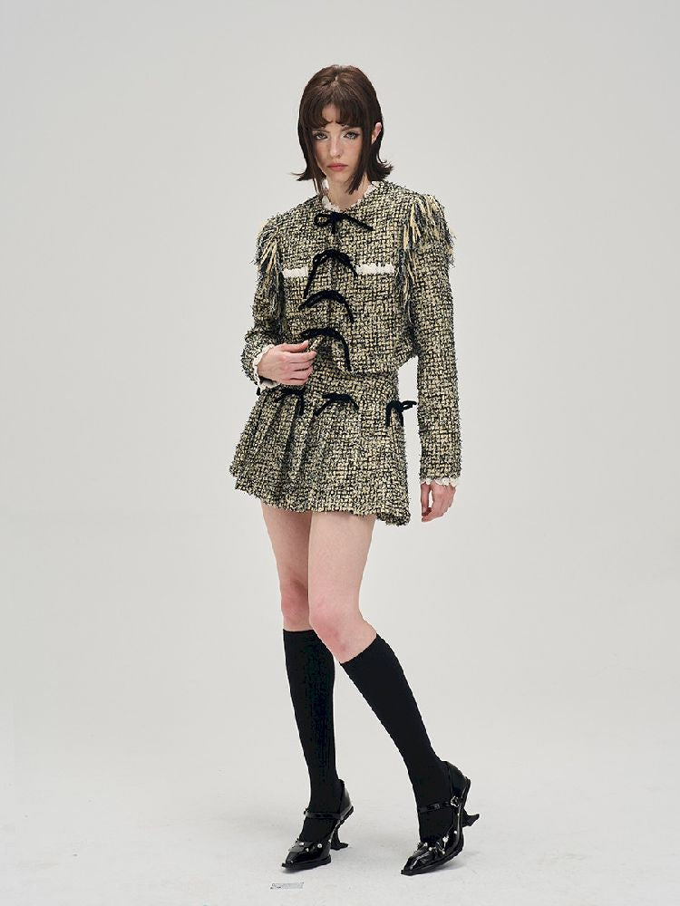 Small Xiangfeng short jacket + half skirt suit【s0000005291】