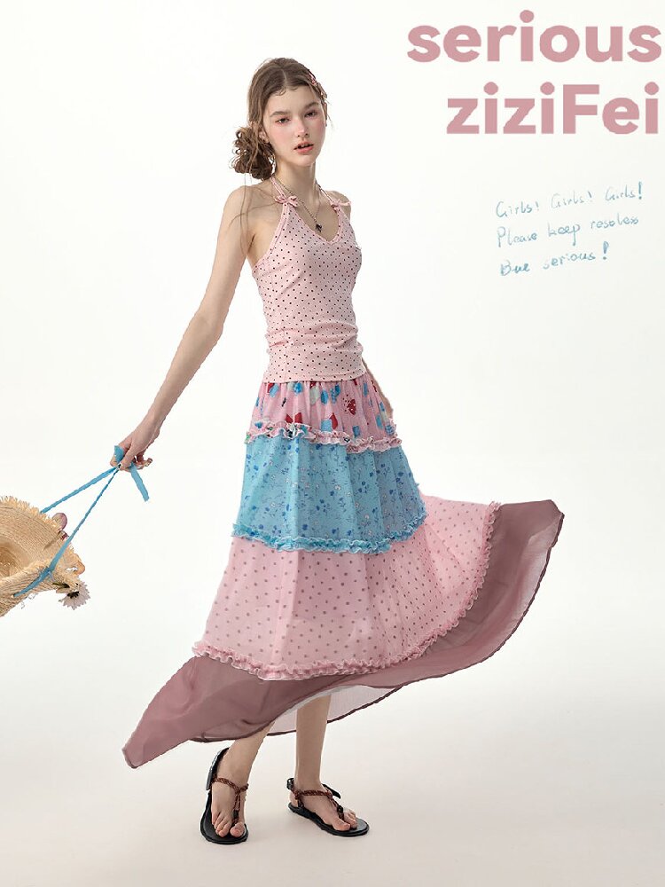 Pastoral Poem Floral Long Skirt【s0000017261】